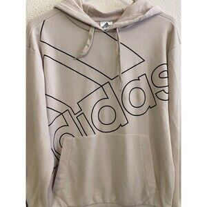 Adidas cream beige lounge contemporary hoodie size mens XS
